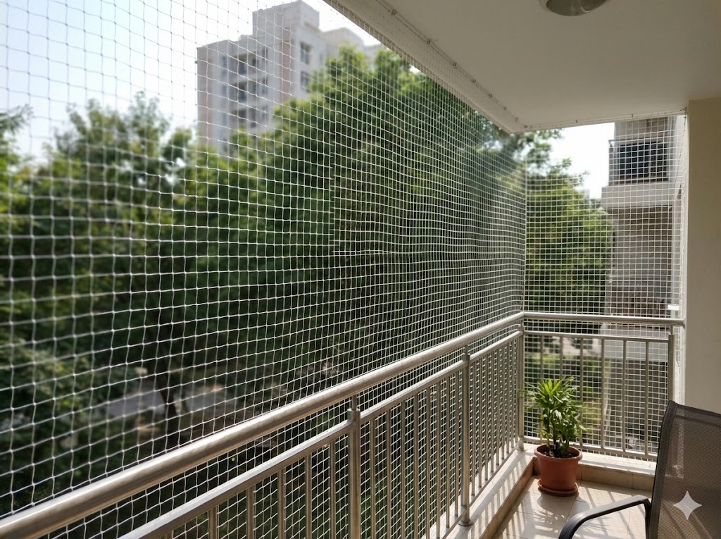 Pigeon and Bird Netting Installation on Balcony in Pune